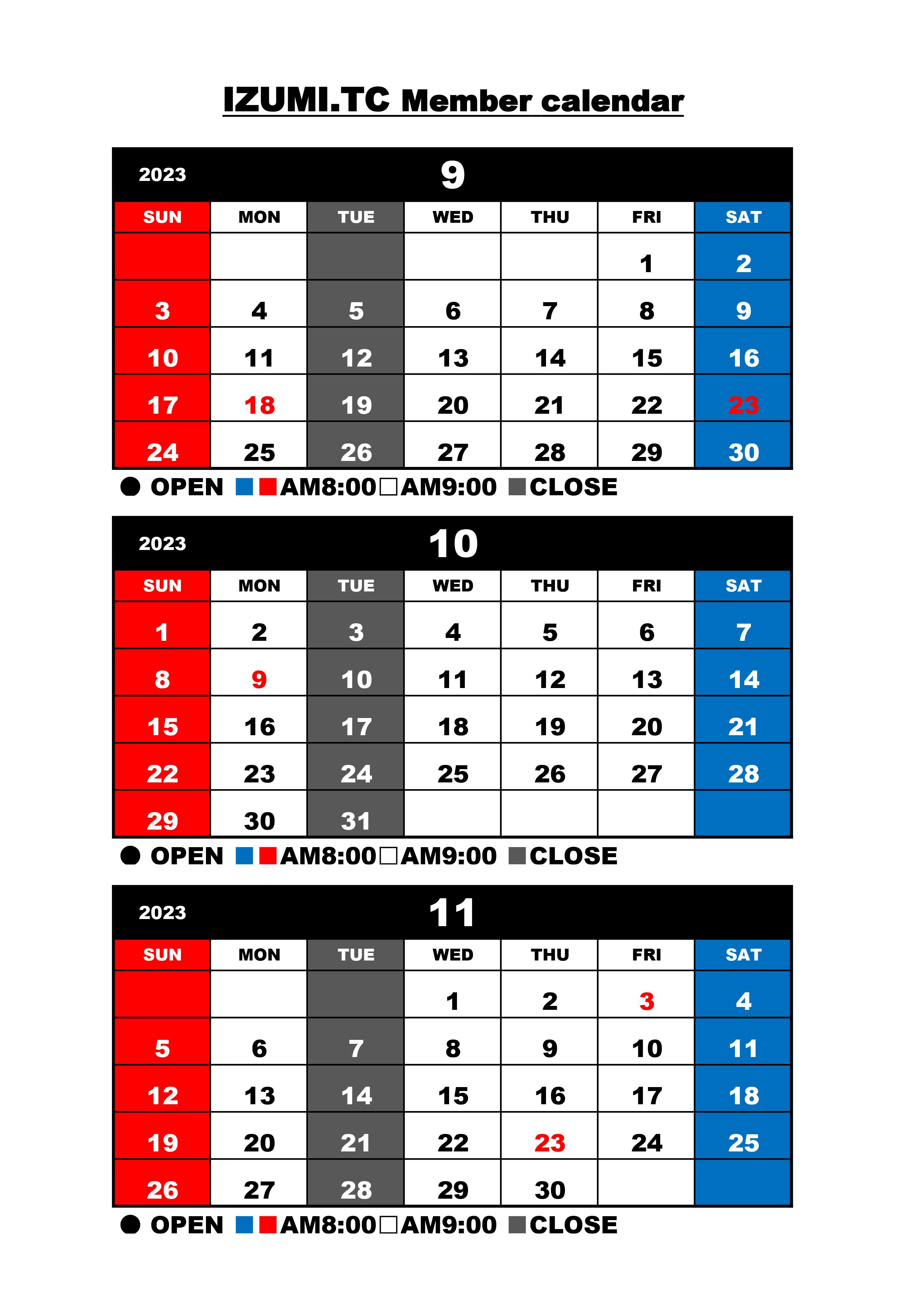 schedule